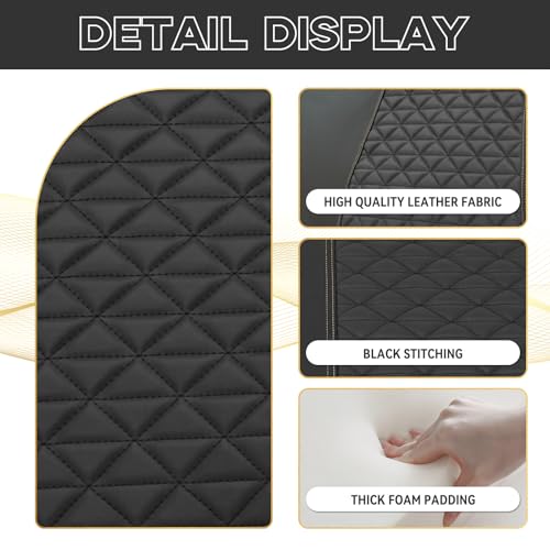 Club Car Precedent Seat Covers, Club Car Golf Cart Seat Covers for 2004+ Precedent OEM Ordinary Seat, Marine Grade Vinyl Leather, Anti-Scratch/Anti-Fading/Easy to Install, Black/4 PCS|B0DPKTQ69S
