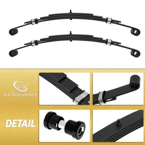 Heavy Duty EZGO TXT Golf Cart Rear Leaf Spring Bushings & Sleeves Kit, Fits EZGO TXT 1994-Up Golf Cart - 4 Leaf|B0CWTSWBDG