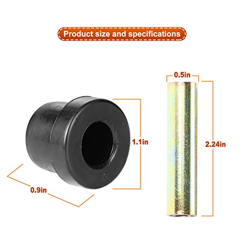 Golf Cart Rear Leaf Spring Bushing and Sleeves Kits for Club Car DS Gas & Electric Golf Cart 1981-up & EZGO TXT/Medalist 1994-up, Replaces OEM 1012303 1015583 70289-G02 70291-G01|B0B4DBCP1Q