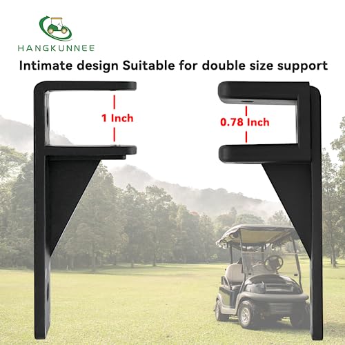 Golf Cart Armrest with Cup Holder for EZGO Club Car Yamaha, No Drilling Required Golf Cart Armrest Kits for Rear Seat with 1inch and 0.78 inch Square Tube Frame|B0CWTST46N