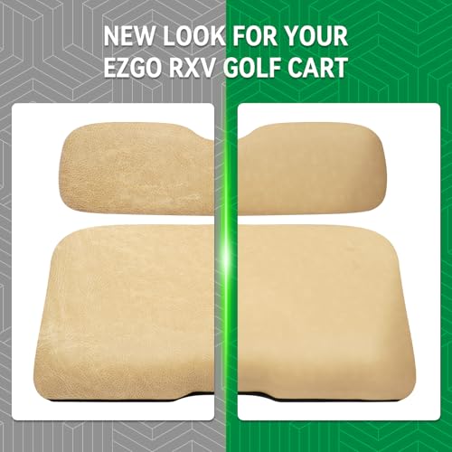 Golf Cart Replacement Seat Fit for EZGO TXT RXV Club Car Precedent DS Golf Cart, Factory Style Golf Cart Front Seat Cushions & Seat Back|B0DBZMZN45