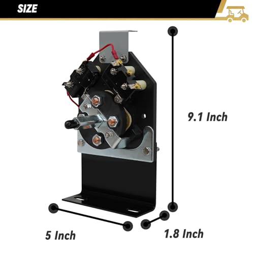 SAMXOMAP Heavy Duty Forward and Reverse Switch Assembly, Golf Cart Forward and Reverse Switch for 1994-UP Electric EZGO TXT, Replaces OEM# 70578-G01