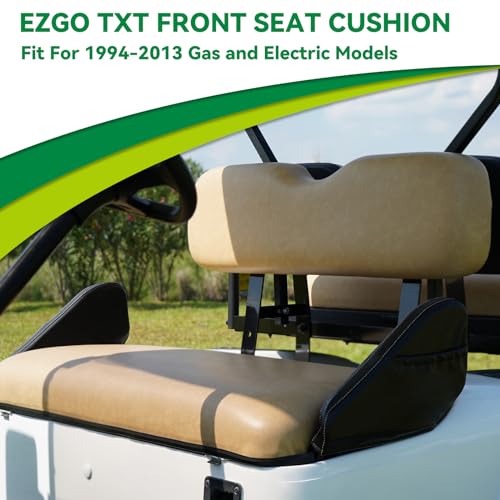 Golf Cart Replacement Seat Fit for EZGO TXT RXV Club Car Precedent DS Golf Cart, Factory Style Golf Cart Front Seat Cushions & Seat Back|B0CJHHTY39