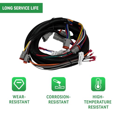 SAMXOMAP Golf Cart Control Wiring Harness for Club Car DS-Black Controller#1510-5201, DS Complete Vehicle Wiring Harnesses,OEM#102196601
