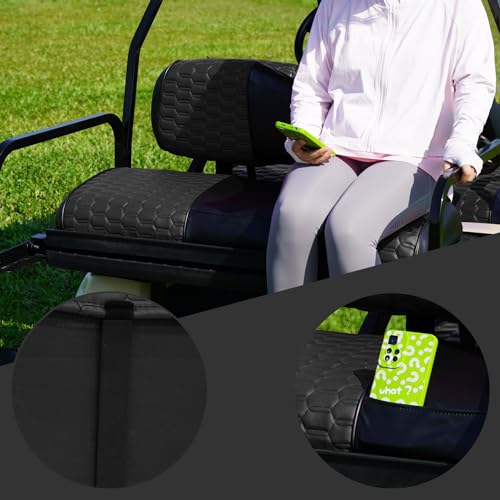 Golf Cart Seat Covers for EZGO TXT Club Car DS Gas or Electric OEM Regular Seat Cushion, No Staple, Golf Cart Vinyl Replacement Seat Cover|B0D1C3MJ3Z
