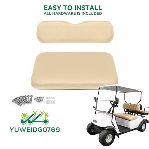 Golf Cart Replacement Seat Fit for EZGO TXT RXV Club Car Precedent DS Golf Cart, Factory Style Golf Cart Front Seat Cushions & Seat Back|B0CJHHTY39