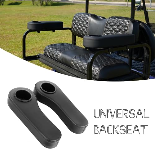 Golf Cart Armrest with Cup Holder for EZGO Club Car Yamaha Aftermarket Rear Seat Kit|B0C9Q9BRMG