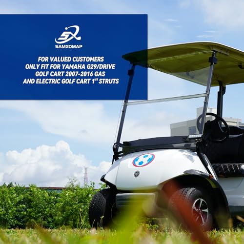 Yamaha Drive Golf Cart Windshield Yamaha G29 Windshield for 2007-2016 Yamaha Drive Transparent Foldable UV Protection and Shock Resistant Acrylic Windshield|B0DJ2FG4FB