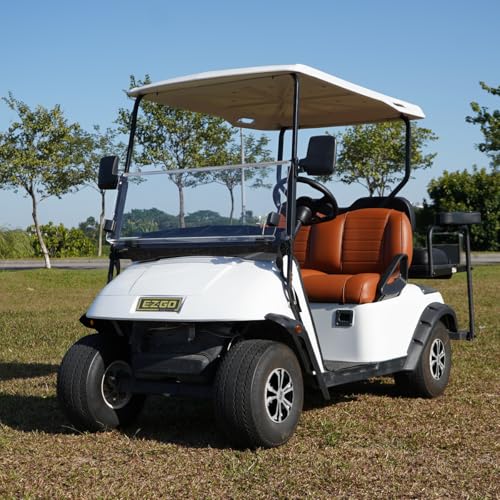 XUANYUDG0769 Golf Cart Windshield Fits 1995-2013 EZGO TXT and Medalish Transparent Acrylic To Prevent UV Ray and Foldable EZGO TXT Windshield|B0CKW1WNFX