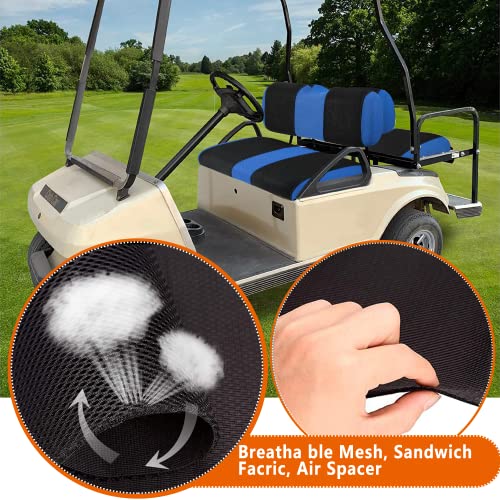 4 Passenger Golf Cart Seat Covers Fit for EZGO TXT OEM Ordinary Seat Cushion, EZGO TXT Front and Back seat Cover, Washable Golf Cart Seat Covers for EZGO|B0B5X7DZT2