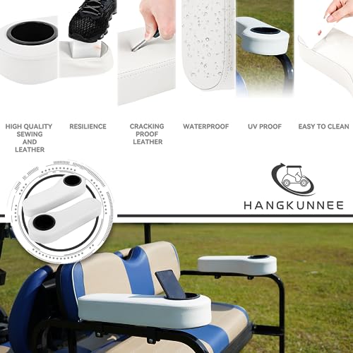 Golf Cart Armrest with Cup Holder for Rear Seat kit|B0CGHSVQWR