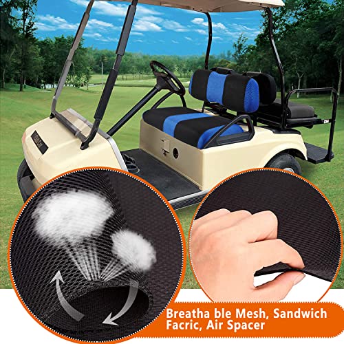 Golf Cart Front Seat Cover Kit, Fit for Club Car DS OEM Ordinary Seat Cushion, No Need to Use Gun Nails, Golf Cart Washable Seat Cover, Cool in Summer and Warm in Winter|B0B5X8X3QD