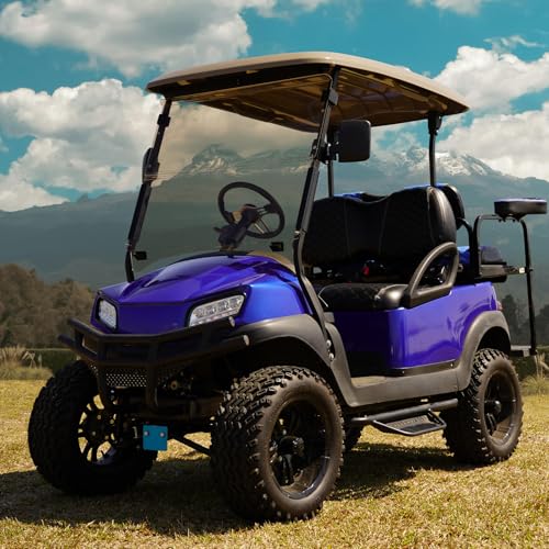 Golf Cart Windshield for Club Car DS Precedent, Clear/Tinted Fold Down Windshield Anti-UV Impact Resistant|B0DDGH15V5