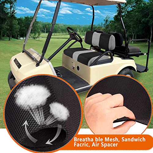 Universal DS Golf Cart Seat Covers Dress UP Older Golf Cart Durable Breathable Material Fit for Club Car DS, Easy to Install, Club CAR DS Front Seat Covers|B0CWTNS14J