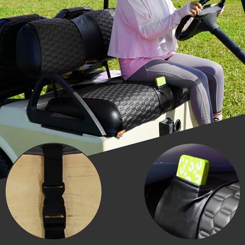 Golf Cart Seat Covers for EZGO TXT Club Car DS Gas or Electric OEM Regular Seat Cushion, No Staple, Golf Cart Vinyl Replacement Seat Cover|B0D1C17MN7