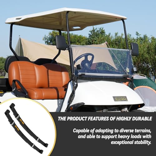 Heavy Duty Golf Cart Rear Leaf Spring Kit 3-leaf Leaf Spring with Bushings & Sleeves for EZGO TXT Golf Cart 1996-2009|B0D3P26D98