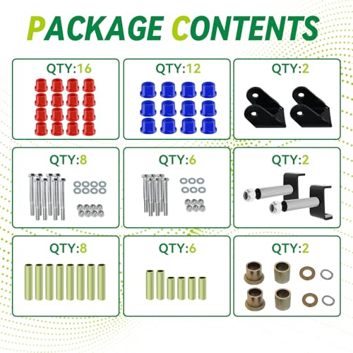 Club Car DS Precedent Deluxe Golf Cart Front and Rear End Repair Bushing Kits for Gas and Electric Models, Golf Cart Repair Bushing Kits for Club Car Precedent/DS|B0DDPXQGS3