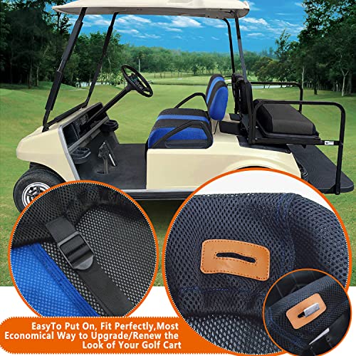 Golf Cart Front Seat Cover Kit, Fit for Club Car DS OEM Ordinary Seat Cushion, No Need to Use Gun Nails, Golf Cart Washable Seat Cover, Cool in Summer and Warm in Winter|B0B5X8X3QD