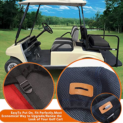 Universal DS Golf Cart Seat Covers Dress UP Older Golf Cart Durable Breathable Material Fit for Club Car DS, Easy to Install, Club CAR DS Front Seat Covers|B0CWTNS14J