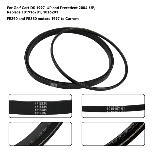 XUANYUDG0769 Club Car DS Precedent Drive Belt Starter Generator Belt for Golf Cart DS 1997+ and Precedent 2004+, Replace 101916701, 1016203|B0BY2B1S29
