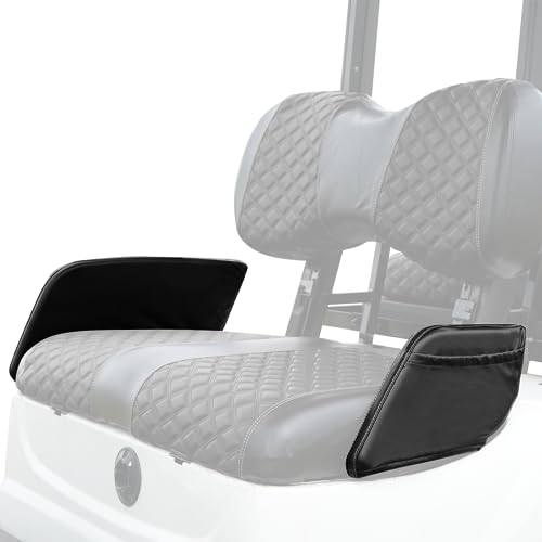YUWEIDG0769Golf Cart Armrest Covers, Golf Cart Vinyl Arm Cover with Black|B0C9MDYW6R