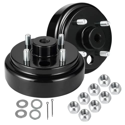 XUANYUDG0769 Golf Cart Brake Drum for EZGO TXT/PDS 1982-up Electric (Not Fit Gas Models), Replace OEM# 19186G1P, 2 Pack|B0BLZ2H1CN
