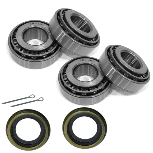 XUANYUDG0769 Golf Cart Front Wheel Hub Bearings and Seals Kit Fit for Club Car DS 1982-2002 Gas and Electic Replace OEM 1011393, 1013135,2 Sets|B0BNPF15NV