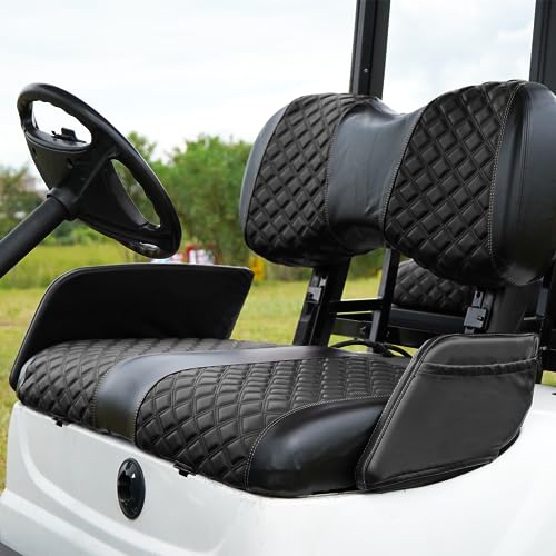 YUWEIDG0769Golf Cart Armrest Covers, Golf Cart Vinyl Arm Cover with Black|B0C9MDSCYM