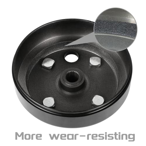 SAMXOMAP Golf Cart Brake Drum for EZGO TXT/PDS 1982-up Electric (Not Fit Gas Models), Replace OEM# 19186G1P, 2 Pack