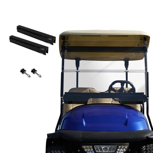 Golf Cart Club Car Precedent Windshield for 2004 up Precedent Club Car Tempo 2017+ Club Car Onward 2017+ Transparent Foldable UV Protection and Shock Resistant Acrylic Windshield|B0DJ2FWHW2