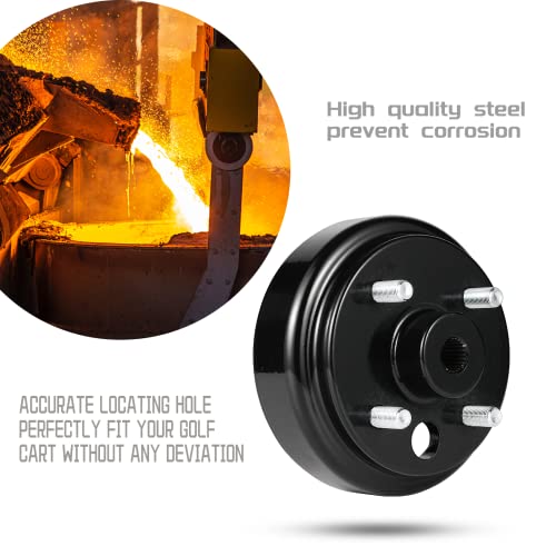 SAMXOMAP Golf Cart Brake Drum for EZGO TXT/PDS 1982-up Electric (Not Fit Gas Models), Replace OEM# 19186G1P, 2 Pack