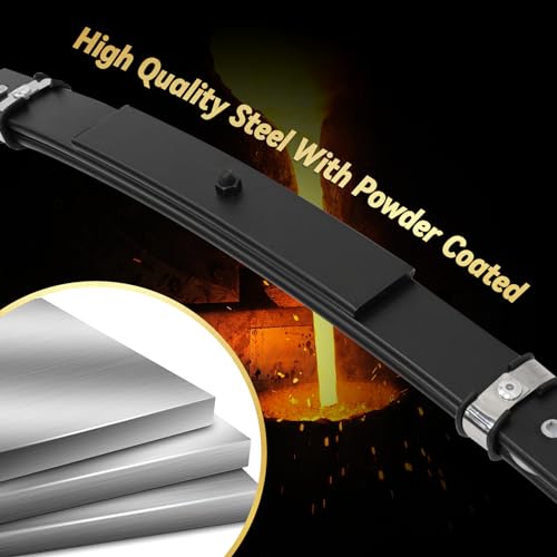 Heavy Duty Golf Cart Rear Leaf Spring Kit 3-leaf Leaf Spring with Bushings & Sleeves for EZGO TXT Golf Cart 1996-2009|B0D3P26D98