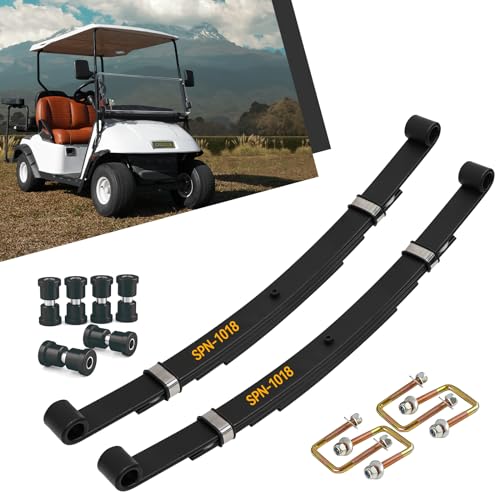 Heavy Duty EZGO TXT Golf Cart Rear Leaf Spring Bushings & Sleeves Kit, Fits EZGO TXT 1994-Up Golf Cart - 4 Leaf|B0CWTSWBDG