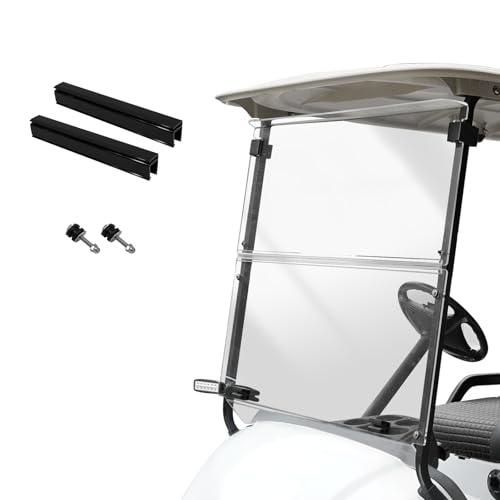 Yamaha Drive Golf Cart Windshield Yamaha G29 Windshield for 2007-2016 Yamaha Drive Transparent Foldable UV Protection and Shock Resistant Acrylic Windshield|B0DJ2FG4FB