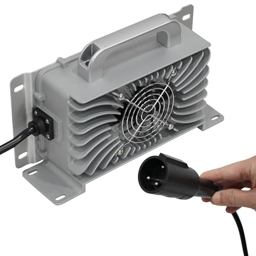 HANGKUNNE 48V 15A Golf Carts Battery Charger for Club Car, 48V Trickle Charger for Club Car DS Precedent, 6-8 Hours Full Charge, Smarter,Replace Lead-Acid Golf Battery Charger, 900W Golf Cart Charger|B0CJLBMKL6