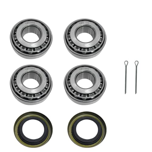 XUANYUDG0769 Golf Cart Front Wheel Hub Bearings and Seals Kit Fit for Club Car DS 1982-2002 Gas and Electic Replace OEM 1011393, 1013135,2 Sets|B0BNPF15NV