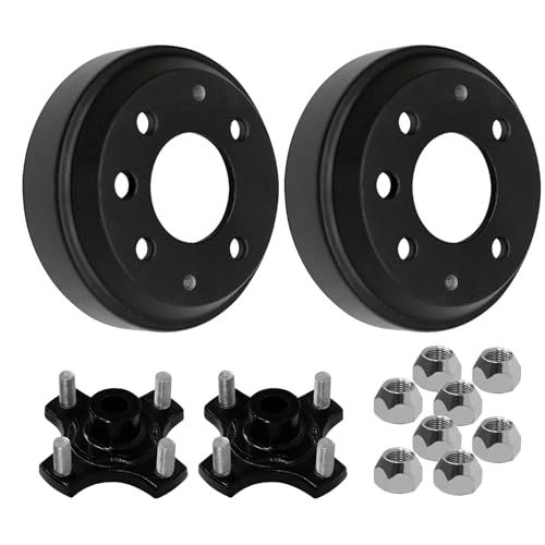 XUANYUDG0769 Heavy Duty Split Brake Drum/Hub 19186-G1 615604 with Nuts for Golf Cart EZGO TXT Electric 1982+|B0D2923G39