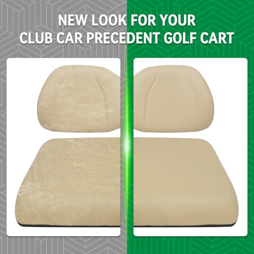 Golf Cart Replacement Seat Fit for EZGO TXT RXV Club Car Precedent DS Golf Cart, Factory Style Golf Cart Front Seat Cushions & Seat Back|B0DBZJZQNH