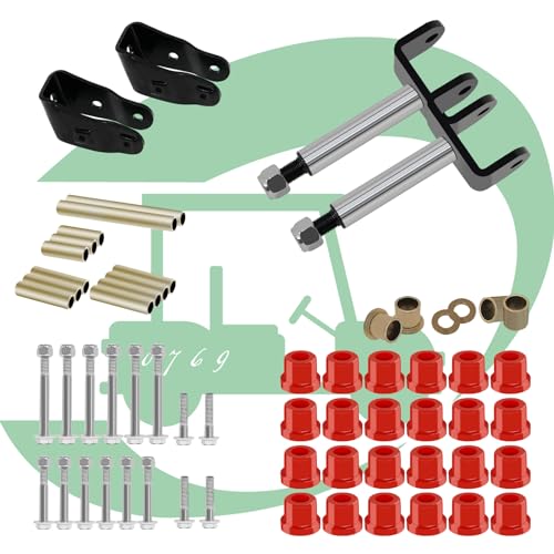 XUANYUDG0769 Golf Cart Club Car Precedent Gas and Electric Deluxe Front End Repair Kits 2004-Up,Red Rubber Sleeve Bushing Kits|B0D292D4GS
