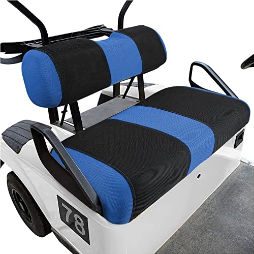 Golf Cart Seat Covers 2 Passenger, Golf Cart Front Seat Cover for EZGO TXT OEM Ordinary Seat Cushion, Washable Seat Cover Best for Summer|B0B5X7N74L
