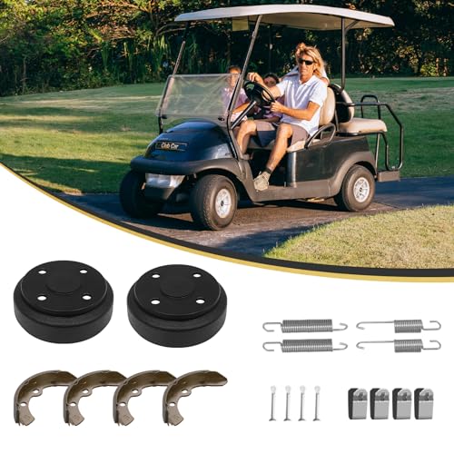 Golf Cart Brake Repair Kit fit Club Car DS 1995-Up and Precedent 2004-Up,Club Car Brake Drums & Brake Pads & Brake Shoes Spring Kit,OEM# 1018163-01,1011466, 1018232-01, 1017911-01|B0CYGQJHGV