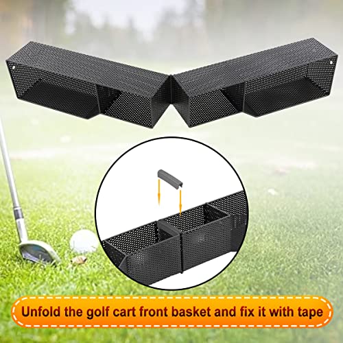 XUANYUDG0769 Golf Cart Front Inner Basket Mesh Storage Tray Organizer Extended Additional Storage for Golf Carts|B09XMKRB1Z